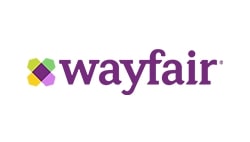 Logo of Wayfair system which integrates with the storage place