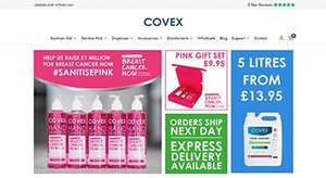 Covex Gels Sanitiser ecommerce online shop