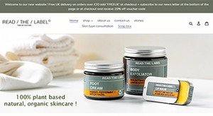 Read The Label skincare ecommerce online shop