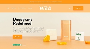 We Are Wild Sustainable Natural Deodorant ecommerce online shop